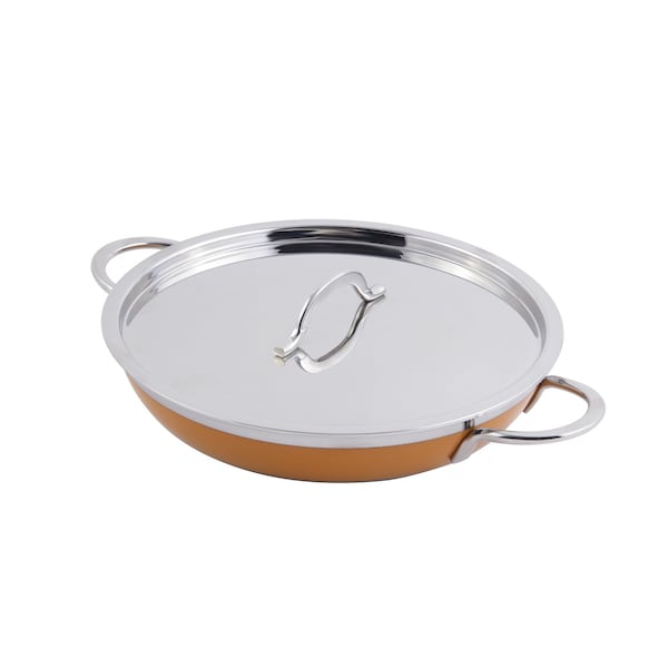 Bon Chef Classic Cntry French Col Saute Pan/Skillet W/Cover Dbl Handle 11"X2 1/4" 2 Qt 12 Oz 60305YELLOW - main